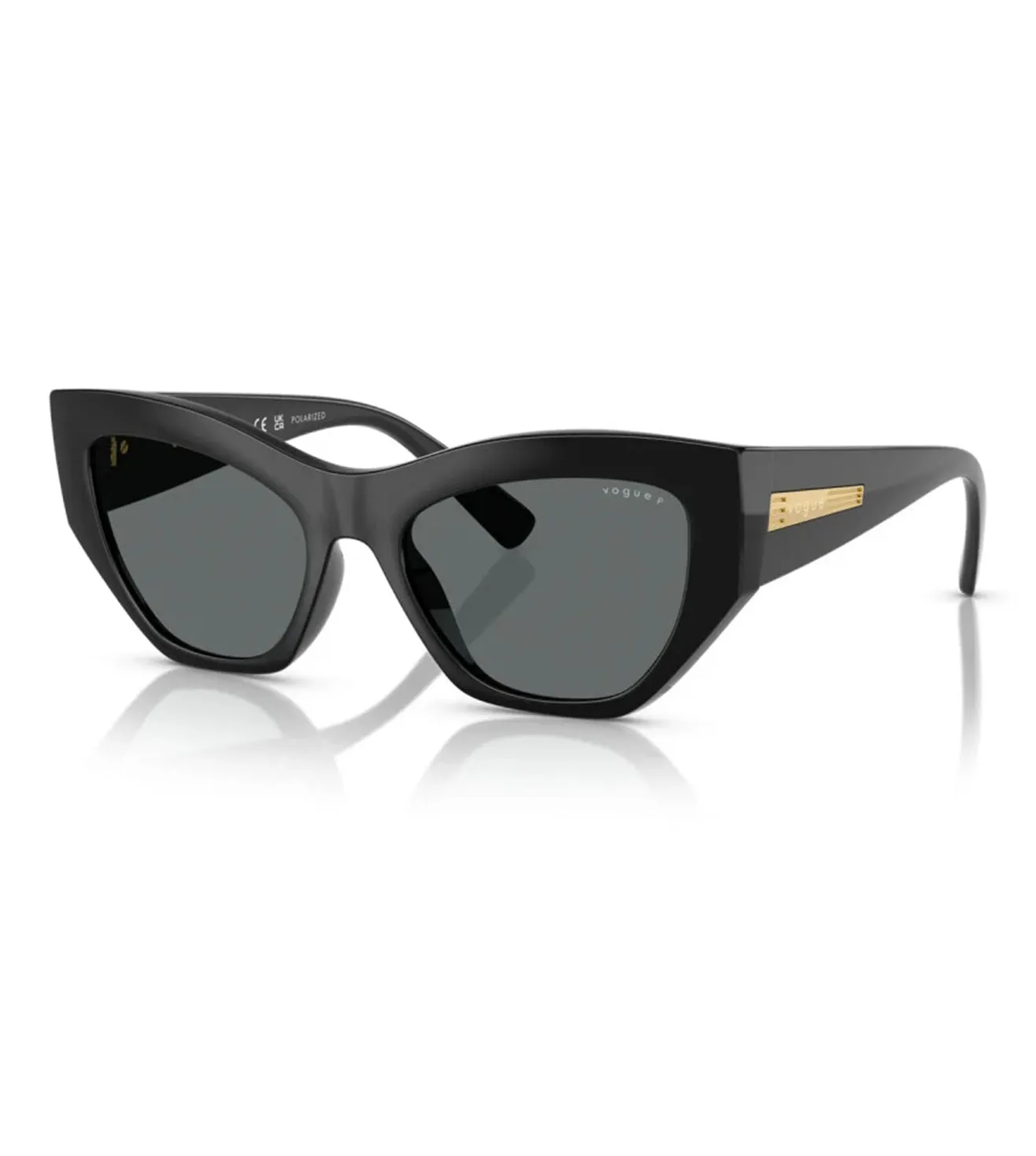 Vogue Women's Dark Grey Cat-Eye Sunglasses