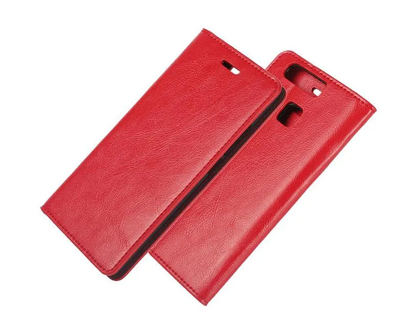 Wallet Series Huawei P9 Genuine Leather Case - Red