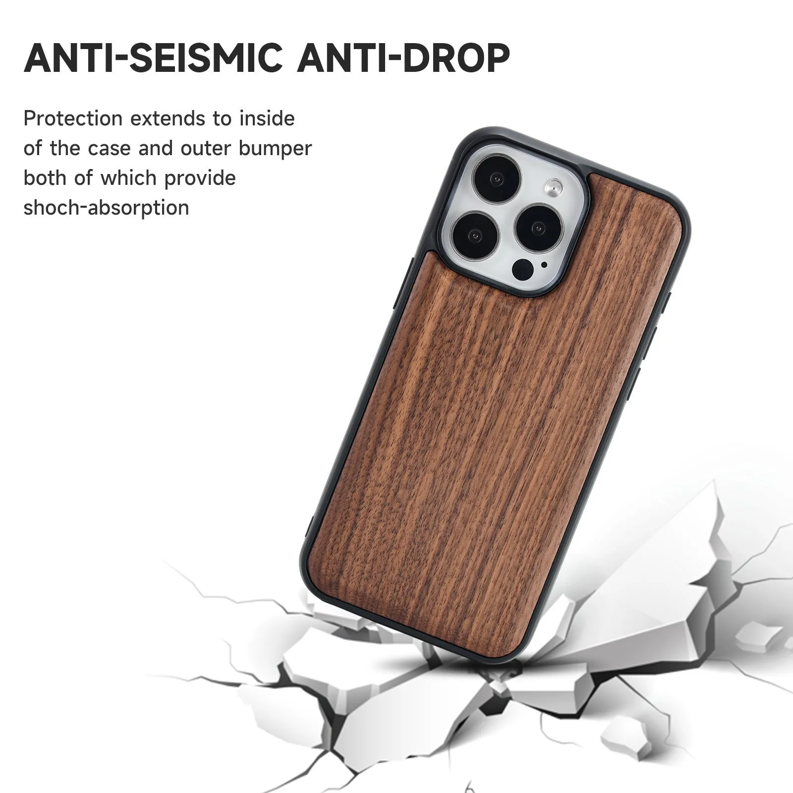 Walnut Wood iPhone Case