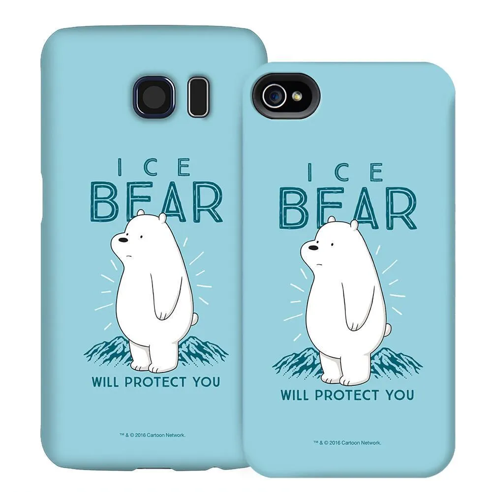 We Bare Bears Ice Bear Protects Phone Case for iPhone and Galaxy