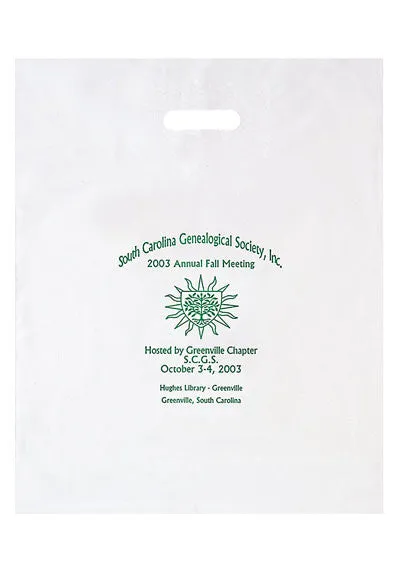 Wholesale Patch Handle Reinforced Die Cut Bag - 12PH1618