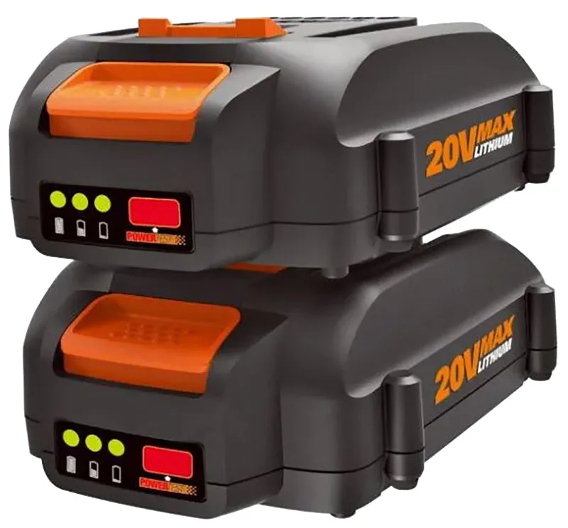 WORX WA3575.2 Battery Pack, 20 V Battery, 2 Ah, 5 hr Charging :EA: QUANTITY: 1