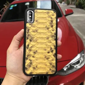 Yellow Snake Skin Phone Case