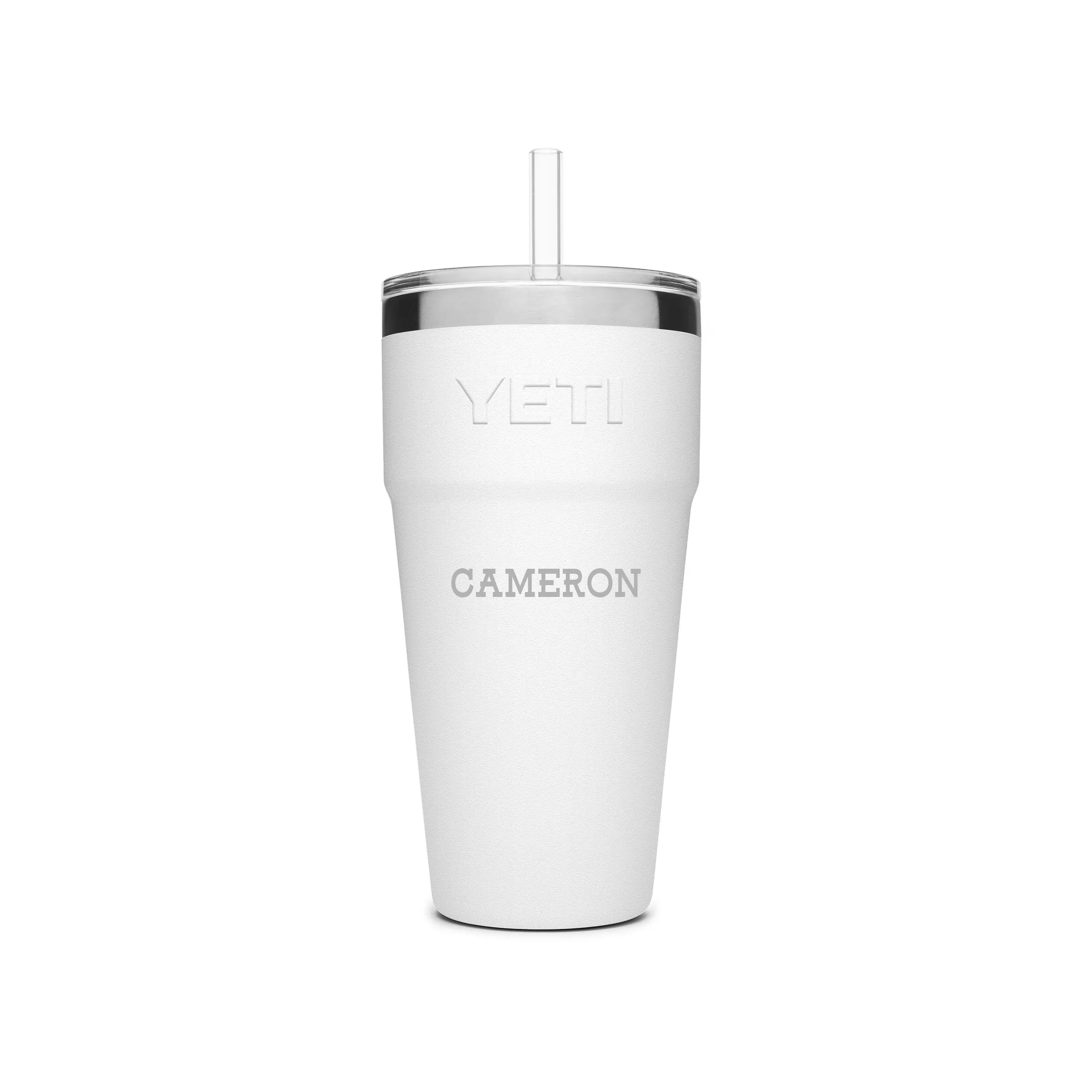 YETI Rambler Stackable Straw Cup 769 ml (26 oz) - CUSTOMIZED PICK YOUR FONT