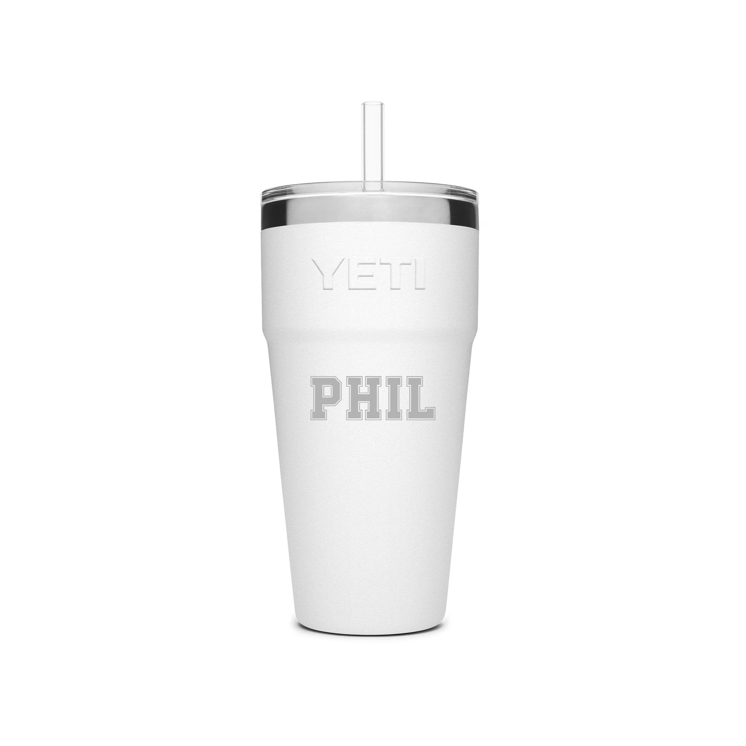 YETI Rambler Stackable Straw Cup 769 ml (26 oz) - CUSTOMIZED PICK YOUR FONT