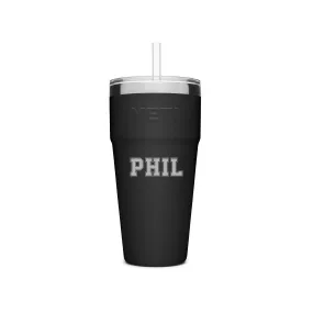 YETI Rambler Stackable Straw Cup 769 ml (26 oz) - CUSTOMIZED PICK YOUR FONT