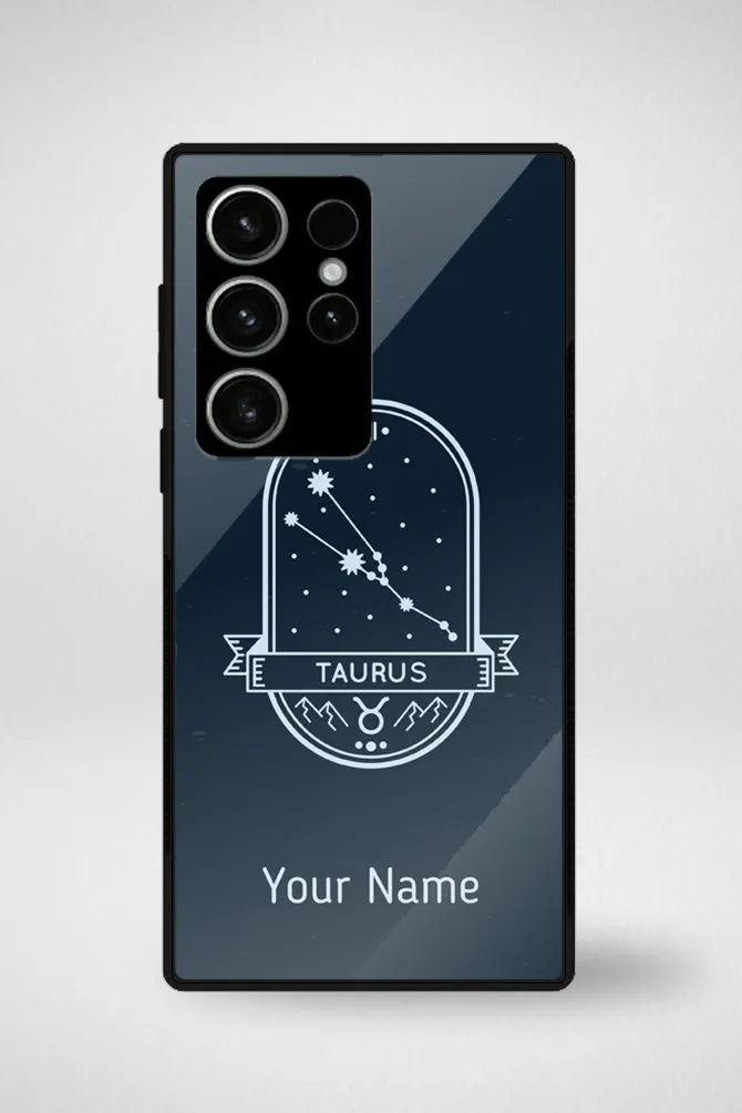 Zodiac Taurus Customized Glass Mobile Case - iPhone, Samsung & OnePlus