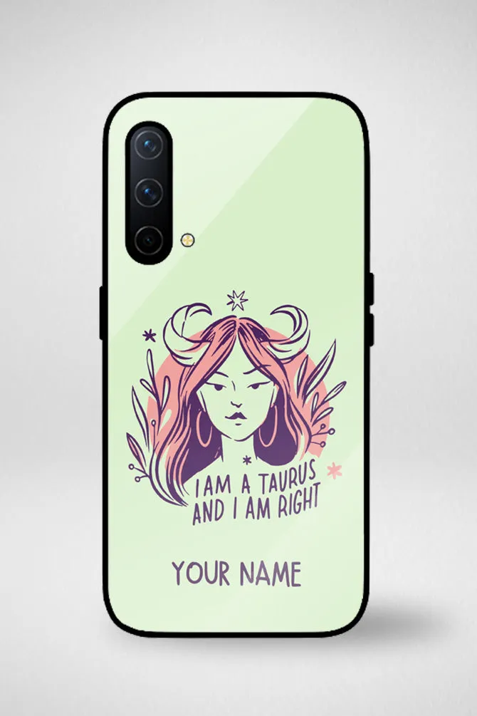 Zodiac Taurus Customized Glass Mobile Case - iPhone, Samsung & OnePlus